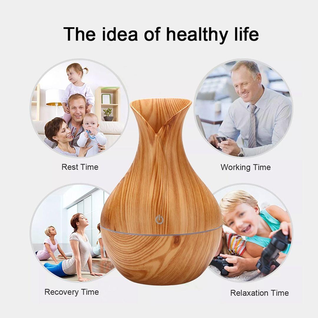 Mini Ultrasonic Aromatherapy Diffuser – Cool Mist Air Humidifier & Essential Oil Aroma Diffuser for Home, Office & Bedroom - Random Color