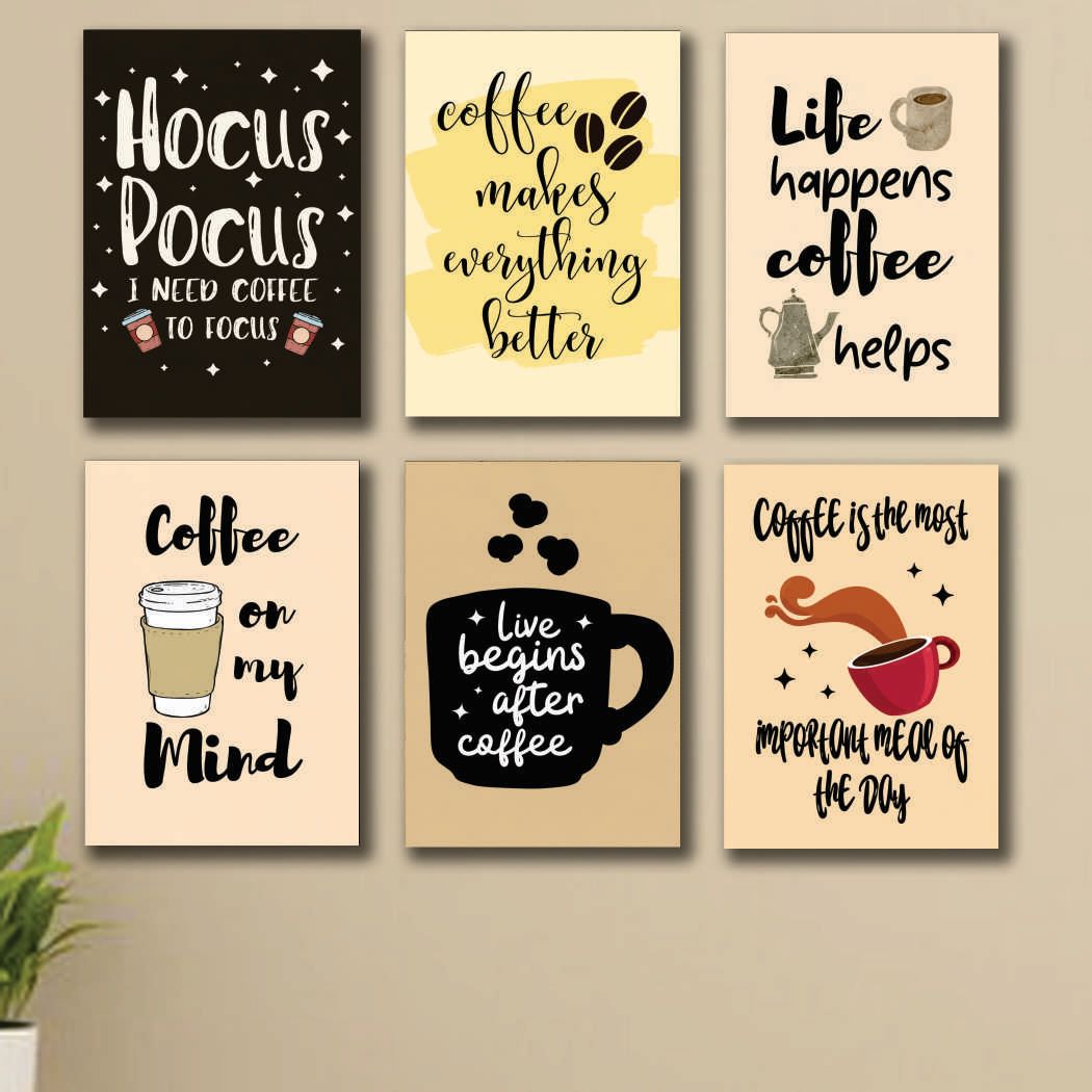 Set of 6 Premium Wall Art Photo Tiles โ Modern Home Decor Sets 8x11