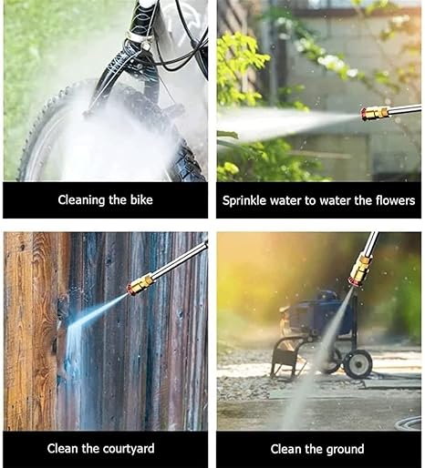 Automatic Cordless Car Wash Spray Gun | 48V High Pressure Lithium Battery | Wireless Foam Jet Washer With Box (Double Battery)