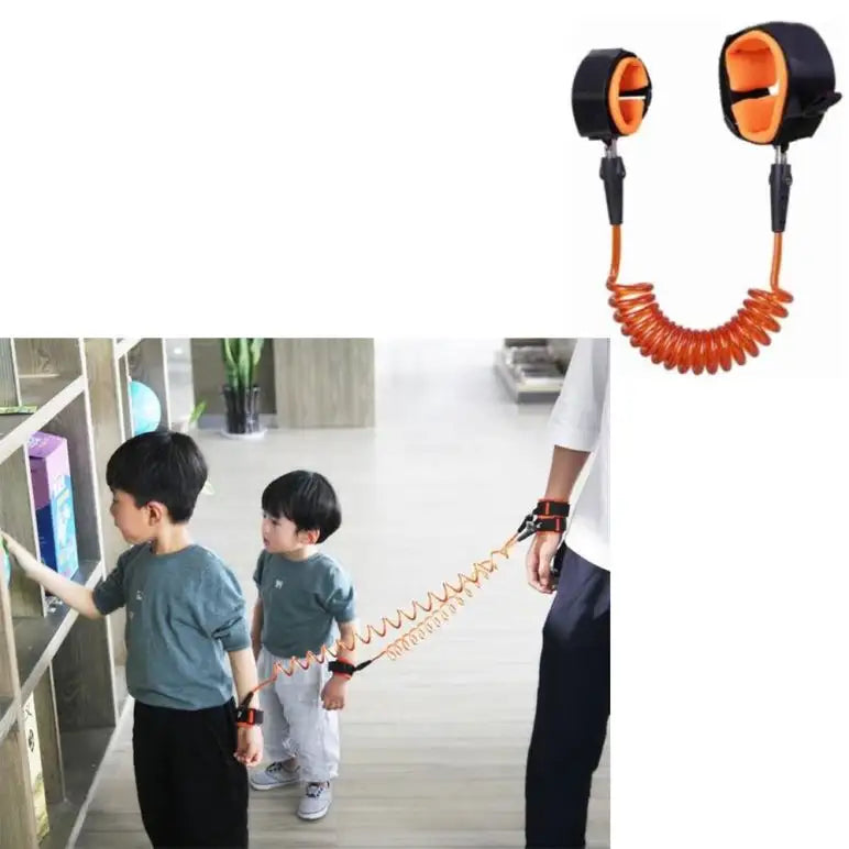 1 PCs Anti Lost child lock | Anti-Lost Wrist Link - Baby Child Anti Lost Wrist Link Safety Harness Strap Hand belt band for toddlers wristband for kids loss best for umrah and hajj, travelling purpose,safe secure (Random Color)