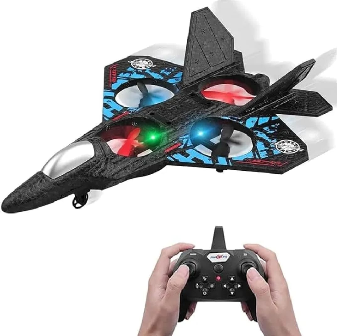 Premium RC Fighter Jet Plane 24G Remote Control Foam Airplane Toy High Speed Glider Stunt Aircraft for Kids Adults