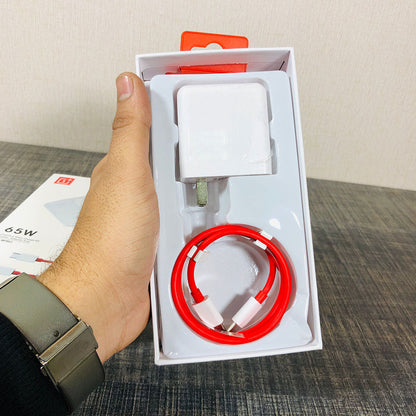 OnePlus Charger 65W 0Super Vooc Adapter + Cable PD Warp Charger for all One Plus Model type c