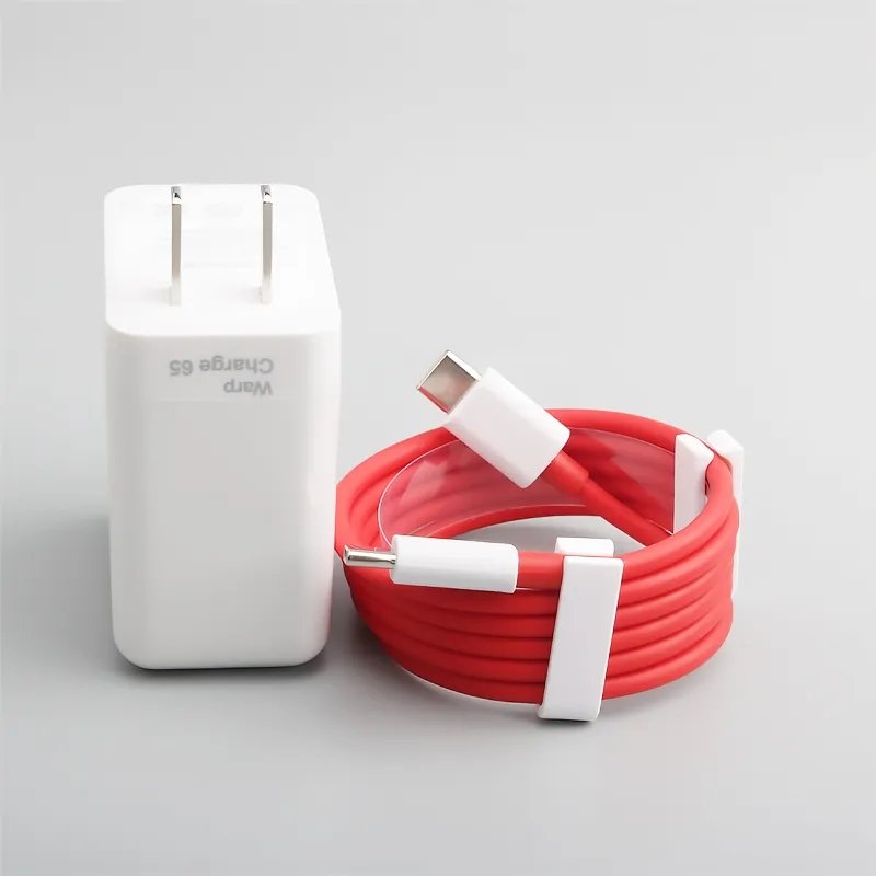 OnePlus Charger 65W 0Super Vooc Adapter + Cable PD Warp Charger for all One Plus Model type c