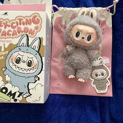 LABUBU Plush Blind Box Doll Keychain | Random Design Bag Charm Collectible Toy - Random Color