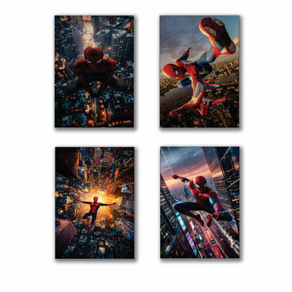 Set of 4 Premium Wall Art Photo Tiles – Modern Home Decor Sets 8x11