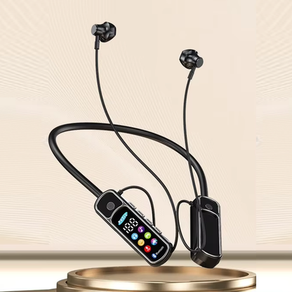 Bluetooth 5.4 Wireless Neckband Earphones with Voice Changer, ENC Noise Cancellation, LED Display, HiFi Deep Bass & 10 Hours Playtime