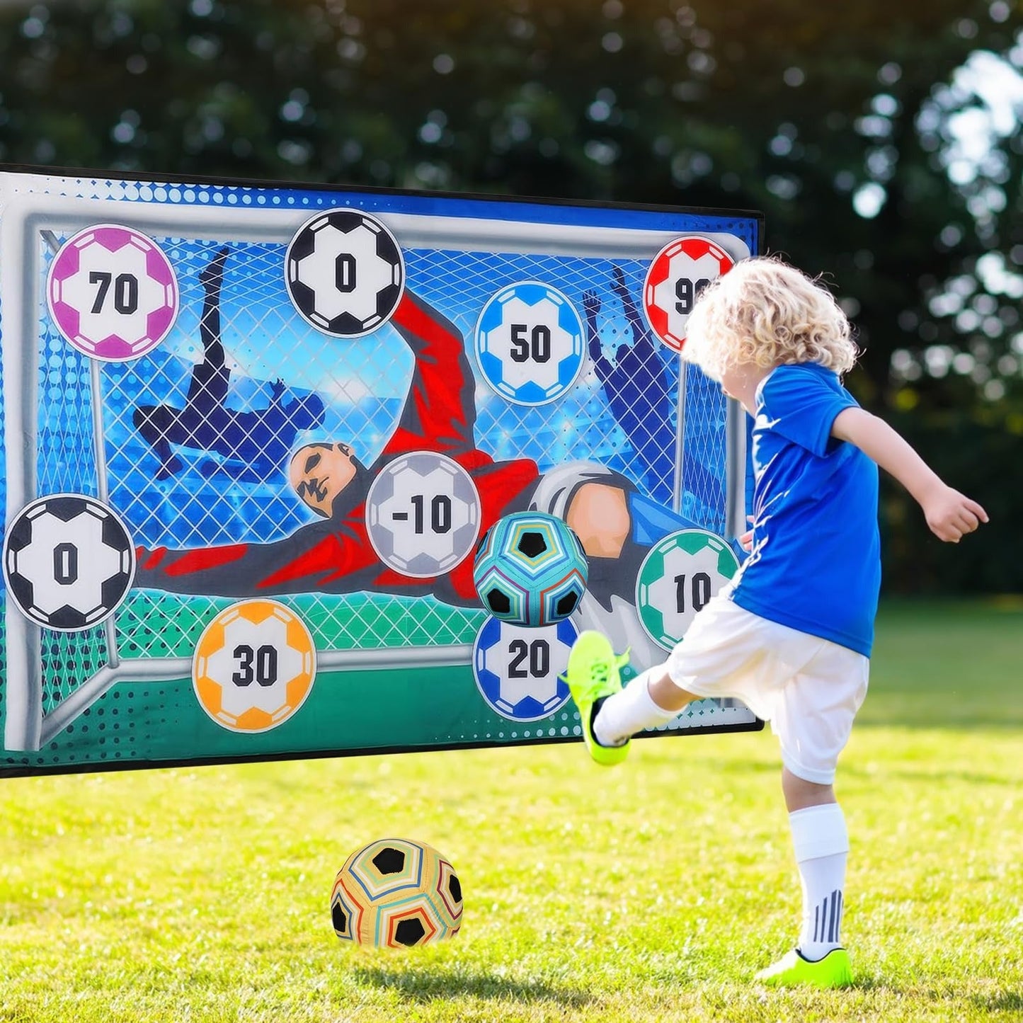 Indoor Outdoor Sticky Soccer Target Mat Game - Toy Product Designed For Playtime And Daily Fun Routine