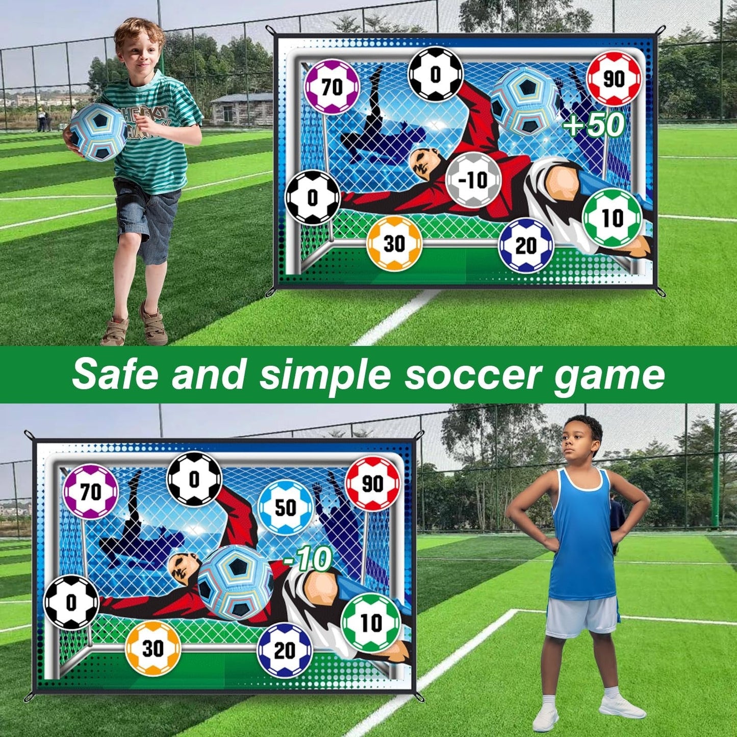 Indoor Outdoor Sticky Soccer Target Mat Game - Toy Product Designed For Playtime And Daily Fun Routine