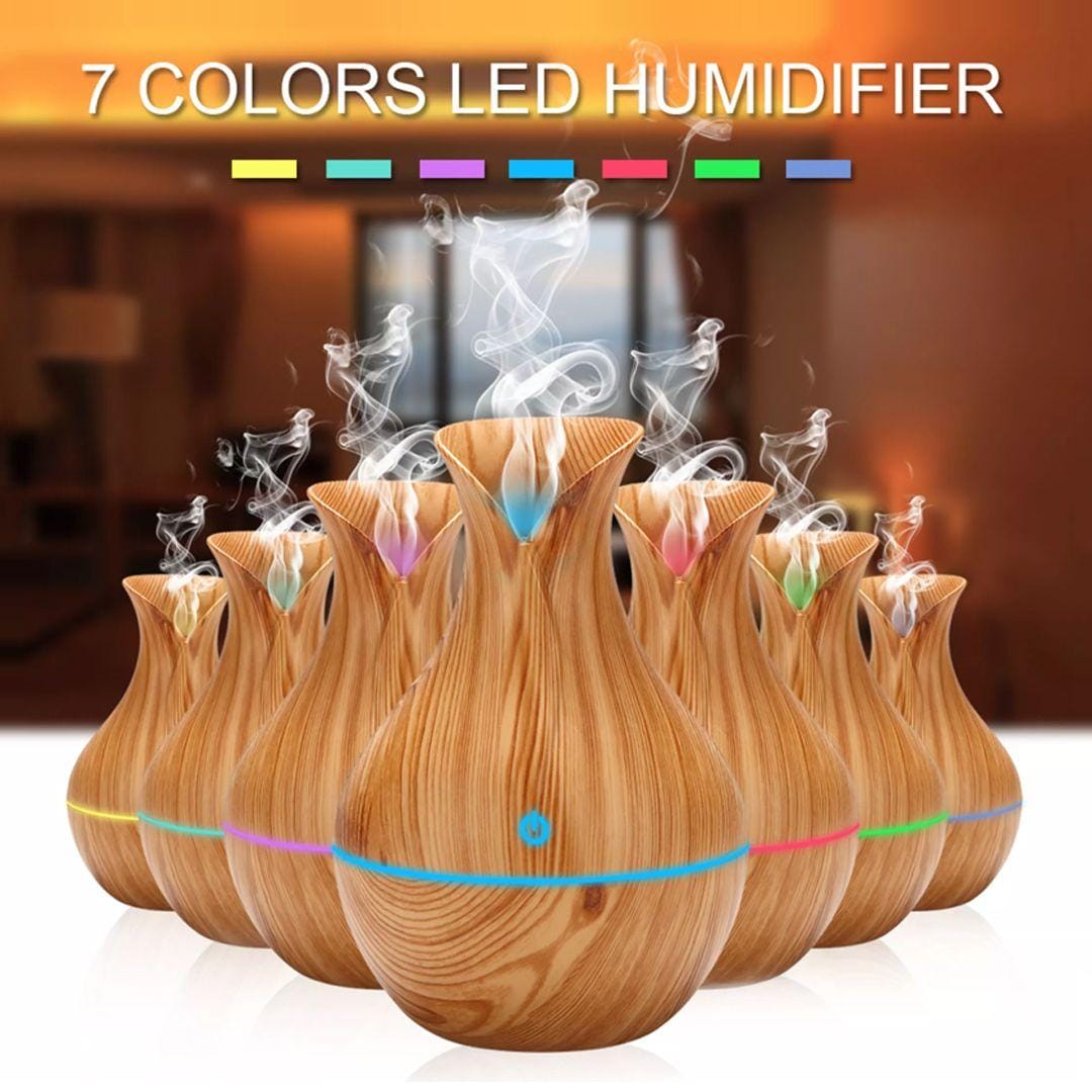 Mini Ultrasonic Aromatherapy Diffuser – Cool Mist Air Humidifier & Essential Oil Aroma Diffuser for Home, Office & Bedroom - Random Color