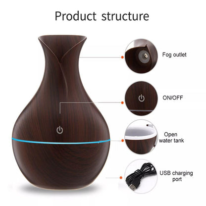 Mini Ultrasonic Aromatherapy Diffuser – Cool Mist Air Humidifier & Essential Oil Aroma Diffuser for Home, Office & Bedroom - Random Color