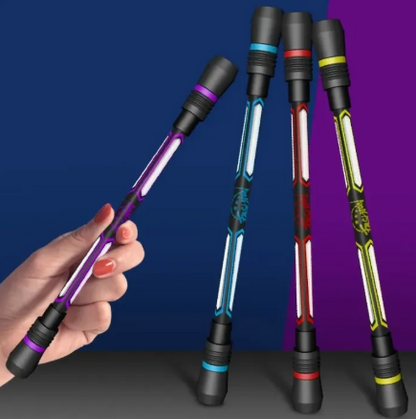 01 Piece of Spinning Writing Pen Student Relieve Stress Rotating Ballpoint Gel Pen Kids Gift Toy Stress Reliever Anti-Slip Hand Spinner Pen