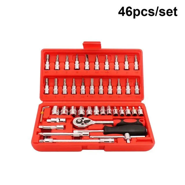 46 Pcs Toolkit for Bike Repairing, Maintenance, Home Repairs & DIY Use