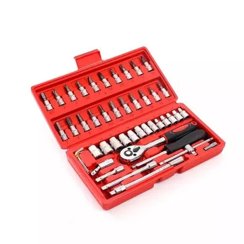 46 Pcs Toolkit for Bike Repairing, Maintenance, Home Repairs & DIY Use