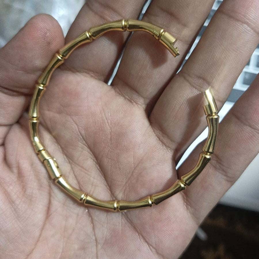 Bamboo Trending Korean Bangle - Jewelry Product Designed For Wrist Wear And Daily Ornament Routine (SKU: QRT-201)