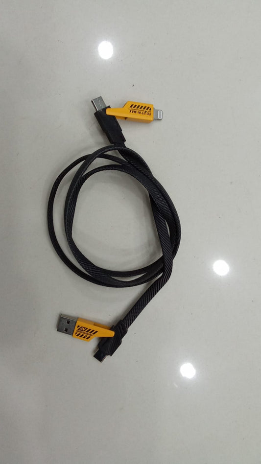 4 In 1 Fast Charging Cable 1.5 Metre USB To Type C PD Charger Compatible With iPhone Android Type C Laptop Durable Reliable Practical Choice