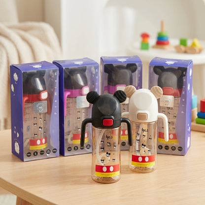 High Quality PPSU Baby Bottle | Wide Neck Feeder with Handle + Straw | BPA Free | Leak Proof - 250Ml