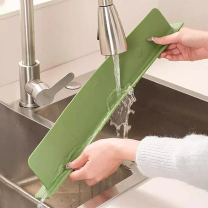Kitchen Sink Water Splash Guard Blocking Plate Durable Strong Adhesion Easy To Use Compact Practical Choice For Preventing Splashing While Washing