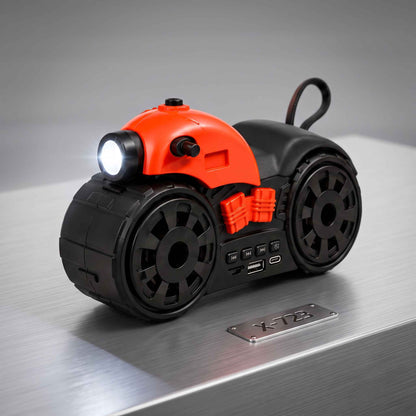 X-723 Motorcycle Design Portable Wireless Speaker with LED Headlight