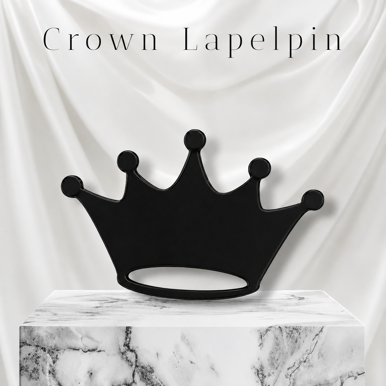 Crown Lapel Pin Stylish Punk Badge Pin High Quality Crystal Acrylic Durable Attractive Fashion Accessory Practical Choice Size 2 Inches Approx