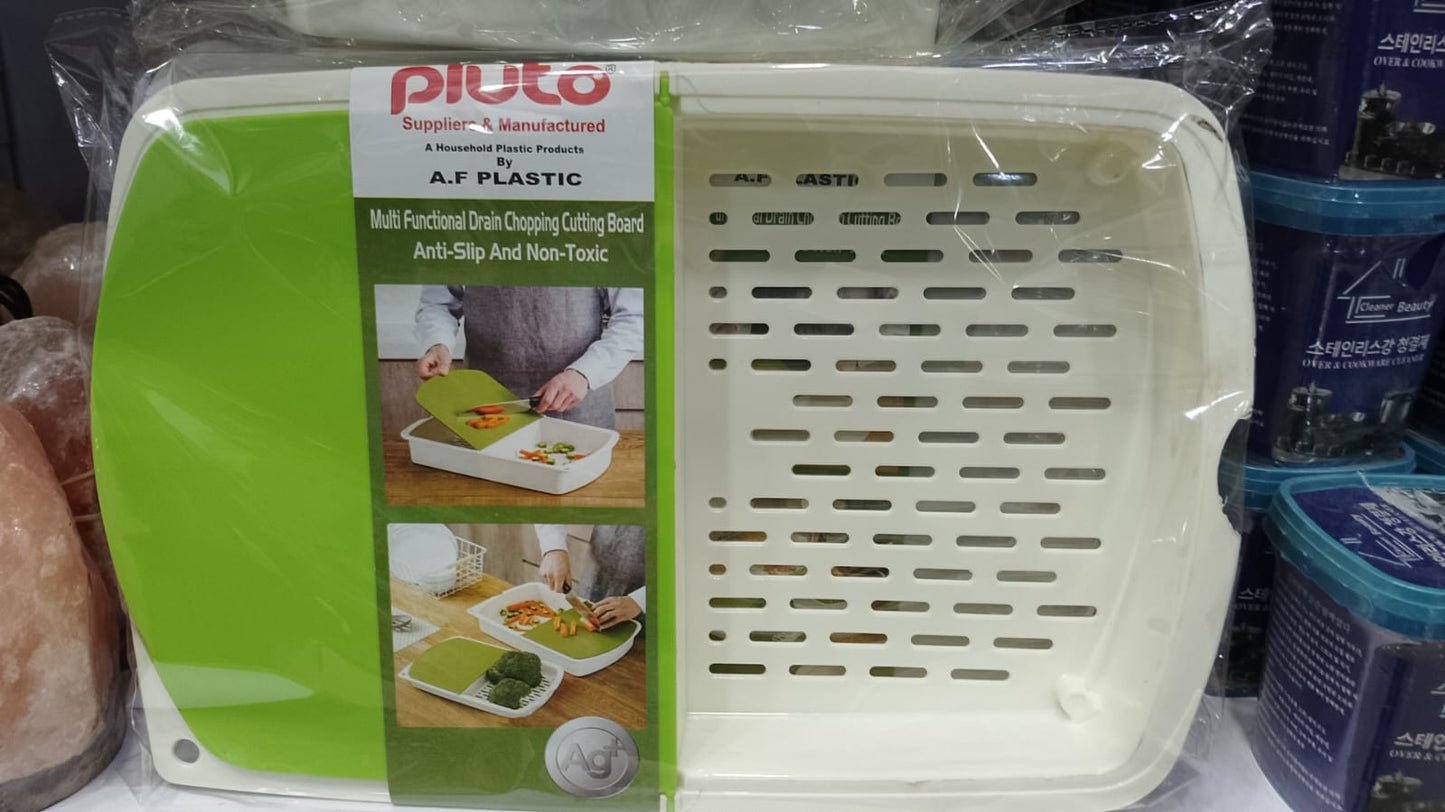 Cutting Boards Kitchen Dining 3-in-1 Kitchen Cutting Board Plastic Cutting Board Block and Drain Basket Storage Box Cutting Mat Kitchen Tool Durable and Non-Greasy Kitchen Tool