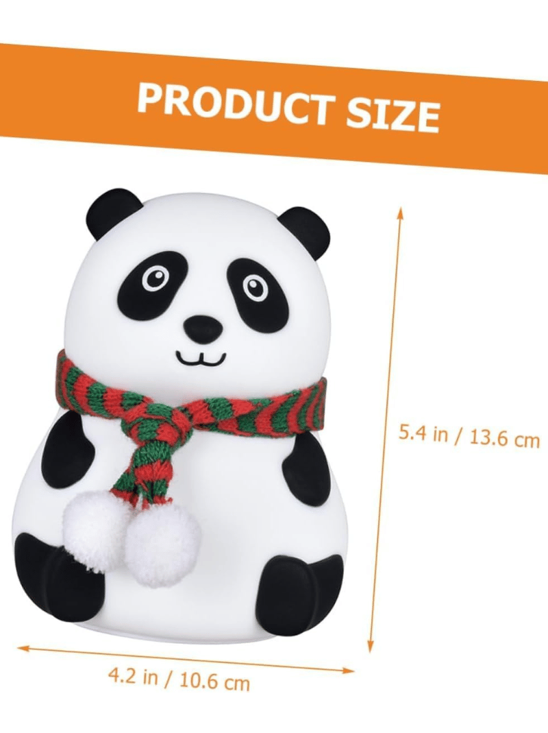 Cute Panda Night Light - Rechargeable Silicone 7-Color RGB Lamp light
