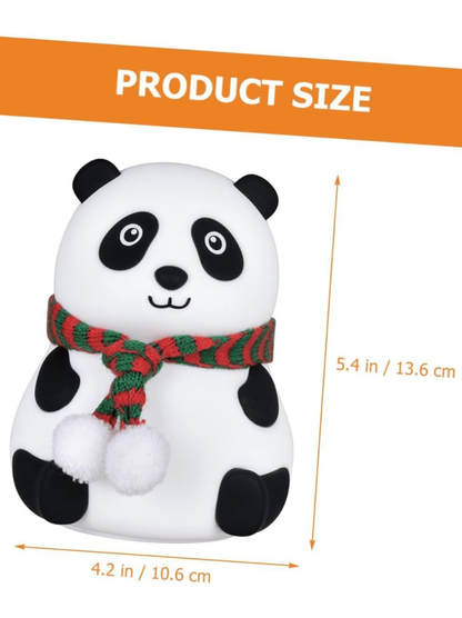 Cute Panda Night Light - Rechargeable Silicone 7-Color RGB Lamp light