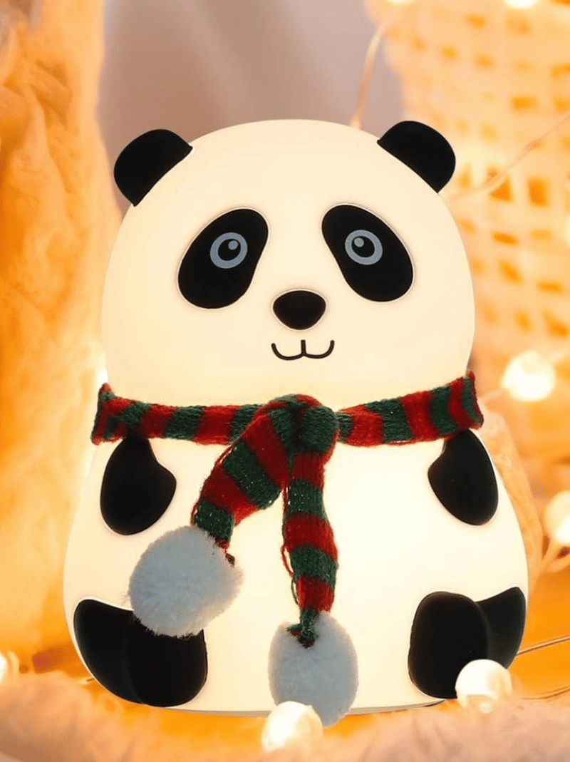 Cute Panda Night Light - Rechargeable Silicone 7-Color RGB Lamp light
