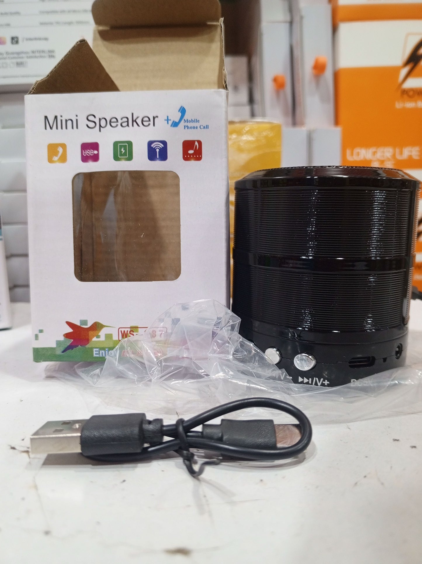 WS 887 Mini Portable Bluetooth Speaker Compact Wireless Durable Powerful Practical Choice For Music Travel Outdoor And Home Use