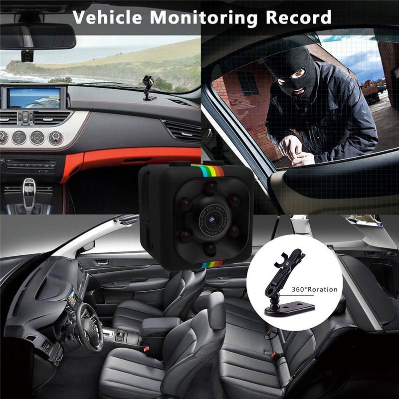 SQ11 Mini HD Dash Cam Compact Car Camera With Night Vision Motion Detection And HD Video Recording For Car Security And Recording