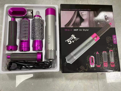 High Quality 5 In 1 Hair Styler Hot Air Brush Volumizer Straightener Curler Durable Portable Practical Choice For Salon Style At Home