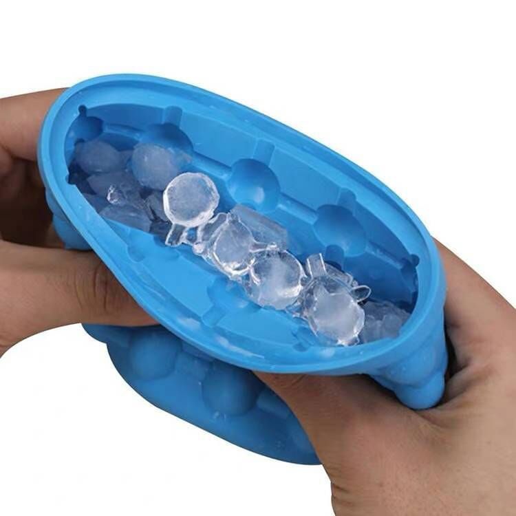 Ice Genie Silicone Ice Cube Maker Bucket with Airtight Lid