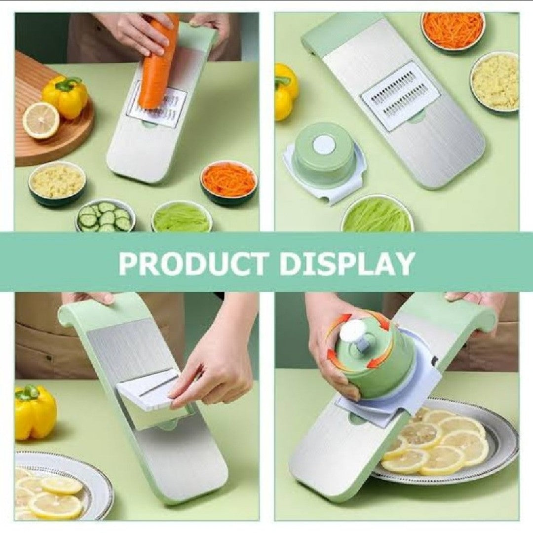 Multifunctional Stainless Steel Vegetable Slicer And Chopper - Kitchen Tool Designed For Food Preparation And Daily Cooking Routine