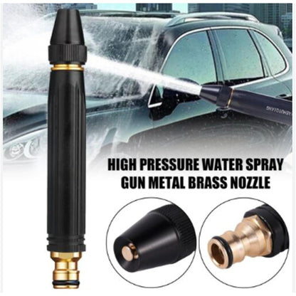 High Pressure Metal Brass Adjustable Nozzle Water Spray Gun - Watering Tool Designed For Fluid Spraying And Daily Garden Maintenance Routine