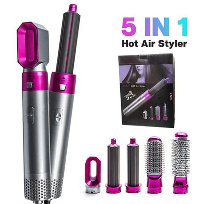 High Quality 5 In 1 Hair Styler Hot Air Brush Volumizer Straightener Curler Durable Portable Practical Choice For Salon Style At Home