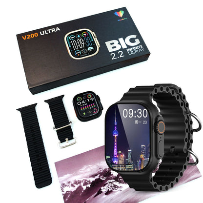 V200 Ultra Smart Watch with 2.2-Inch HD Large Display | Stylish Smartwatch for Men & Women