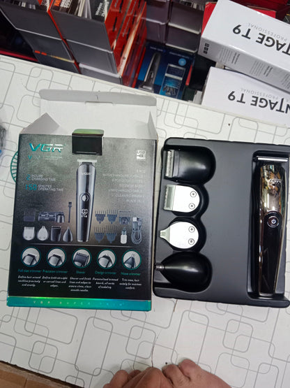 VGR V-107 11-In-1 Professional Grooming Kit With Multiple Attachments For Complete Personal Care