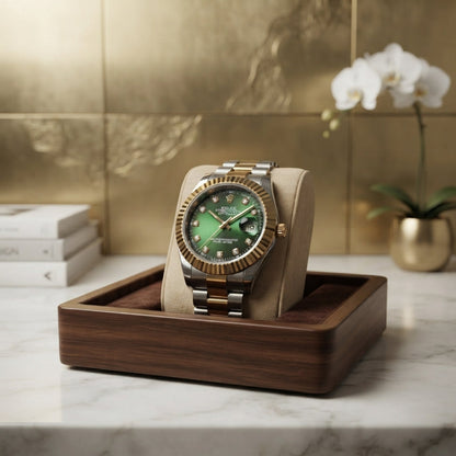 Rolex Oyster Perpetual Datejust - Luxury Watch Designed For Time Display And Daily Timekeeping Routine - Green Dial