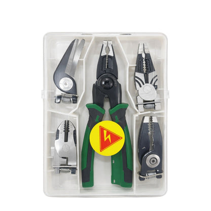 Multifunctional Quick Change Electricians Pliers Set Durable Ergonomic Practical Choice With Swappable Heads For Electrical And Hardware Tasks