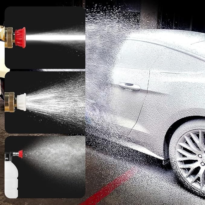 Automatic Cordless Car Wash Spray Gun | 48V High Pressure Lithium Battery | Wireless Foam Jet Washer With Box (Double Battery)